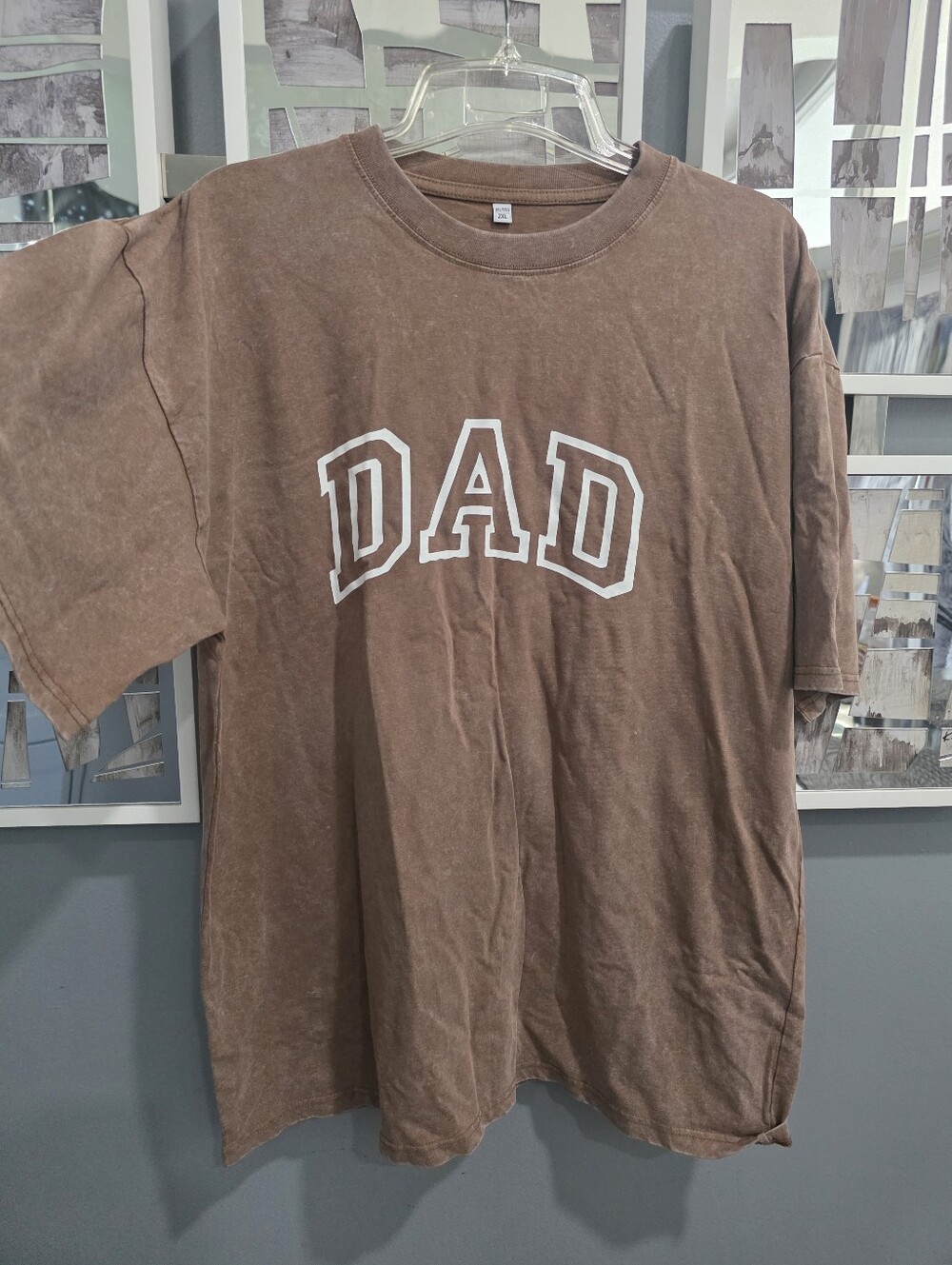 Brown 'DAD' Graphic Tee